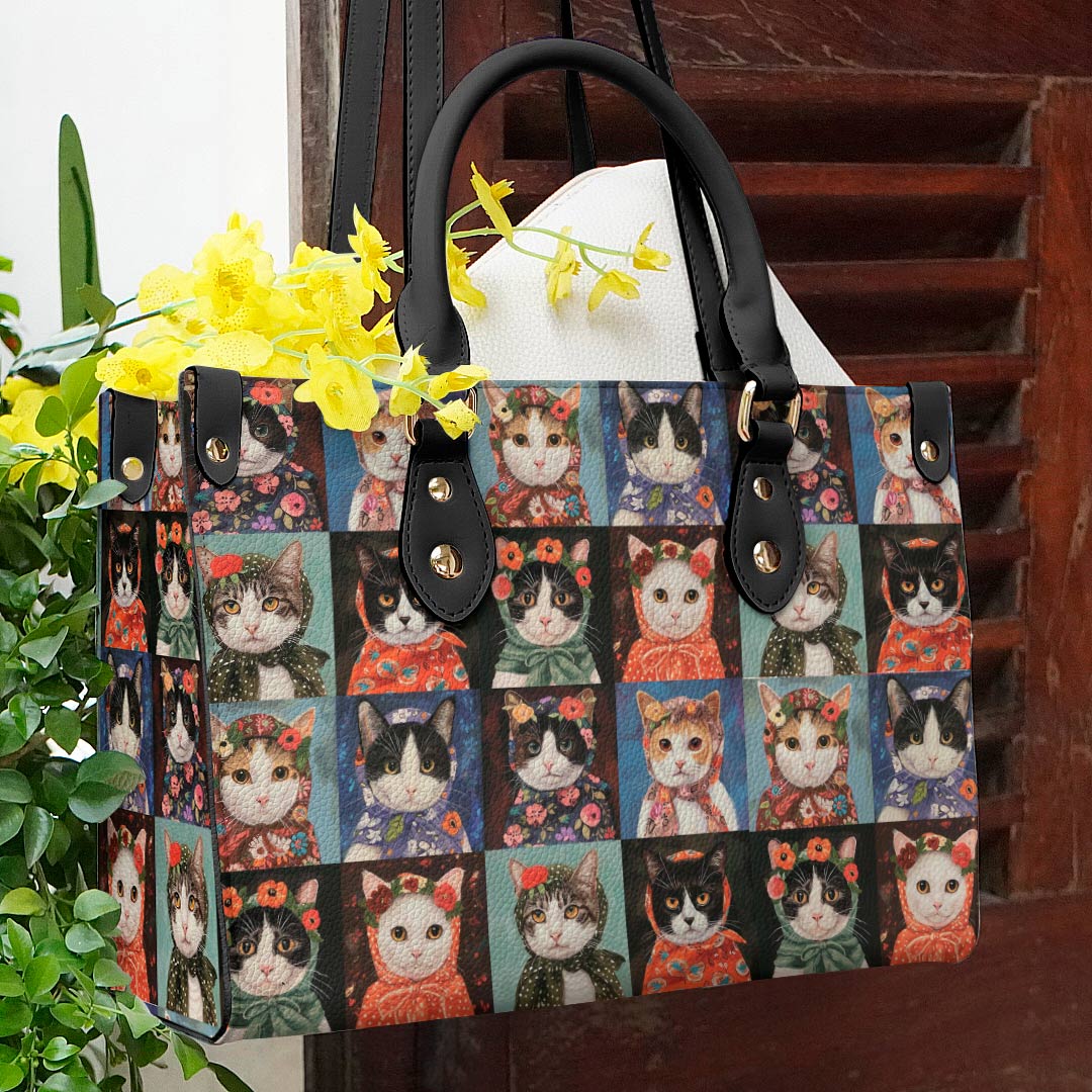  Leather Bag Cat Leather Bag Vintage Cats