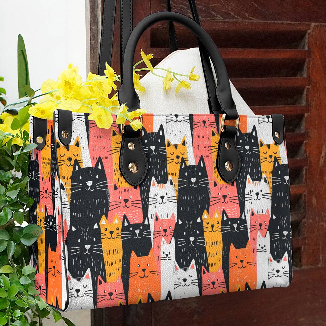  Leather Bag Funny Cats