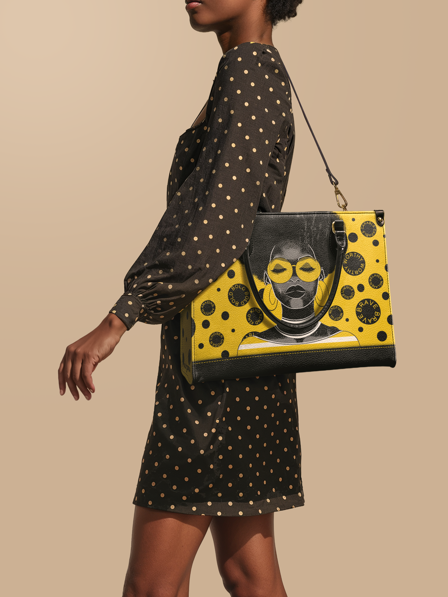 "Fahari" Marigold Pop Leather Handbag Deal