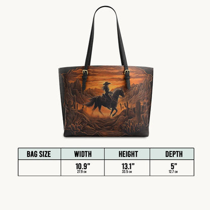  Desert Soul Leather Tote Bag