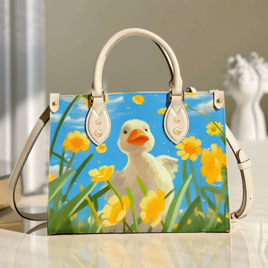  Leather Bag Playful Duck