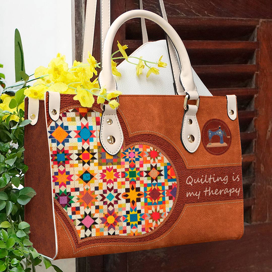  Leather Bag Dog Mom Loves Quilt