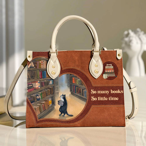  Leather Bag Reading Leather Bag So Many Books Ver2