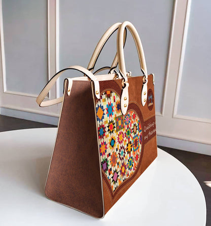  Leather Bag Dog Mom Loves Quilt