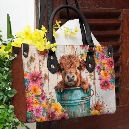  Leather Bag Cow Leather Bag Floral Cow