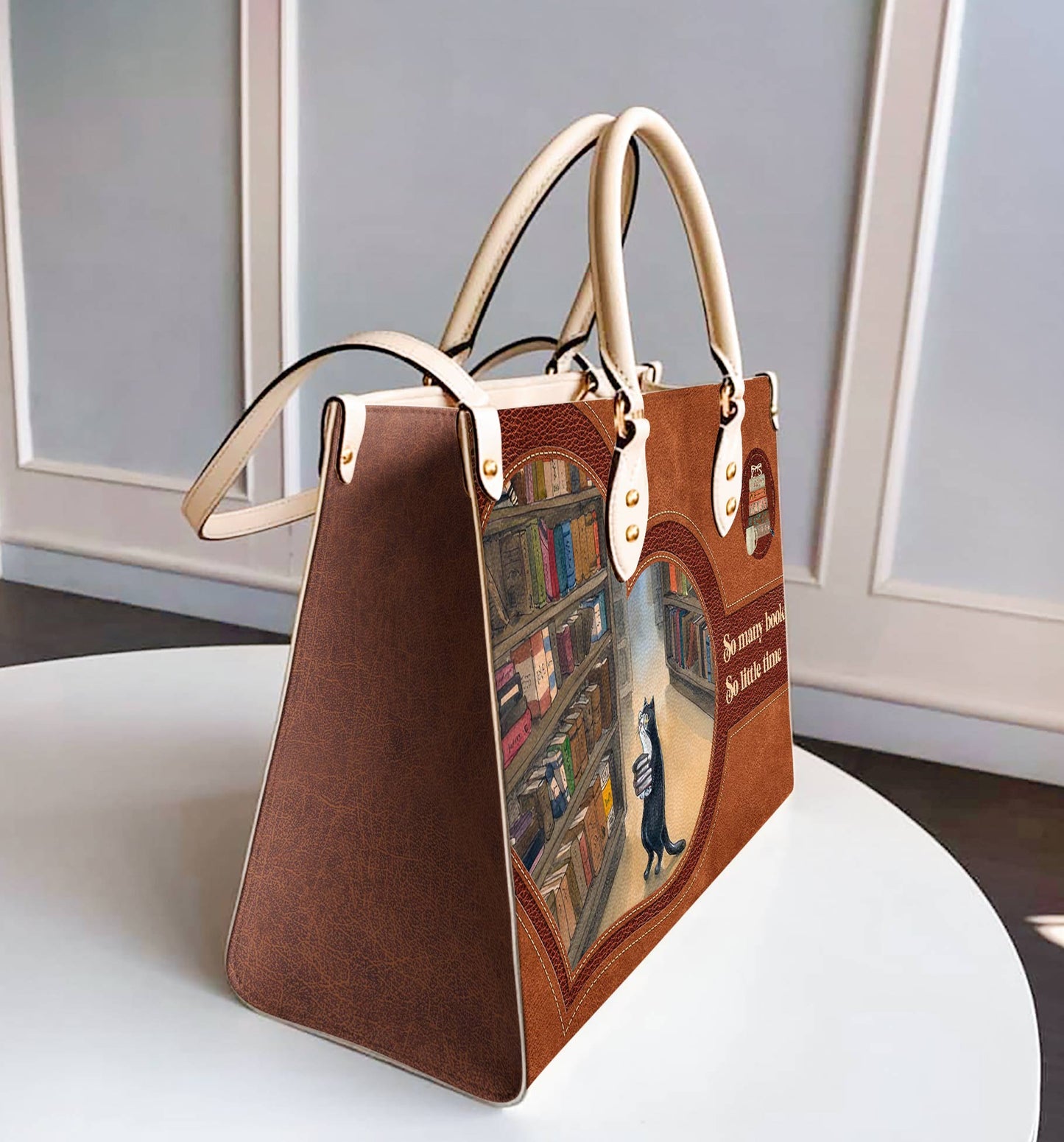  Leather Bag Reading Leather Bag So Many Books Ver2