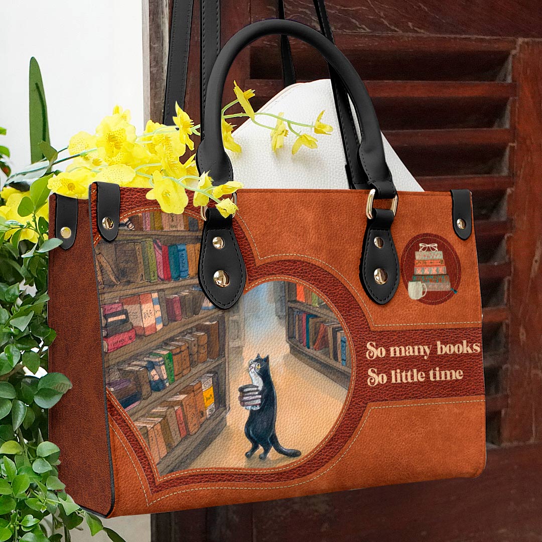  Leather Bag Reading Leather Bag So Many Books Ver2