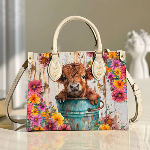  Leather Bag Cow Leather Bag Floral Cow
