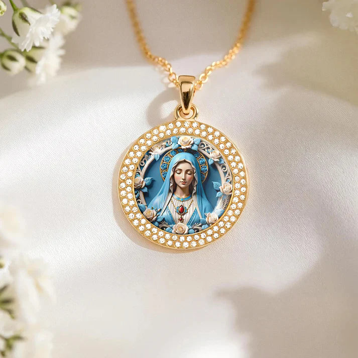  Blessed Virgin Mary Pendant Necklace