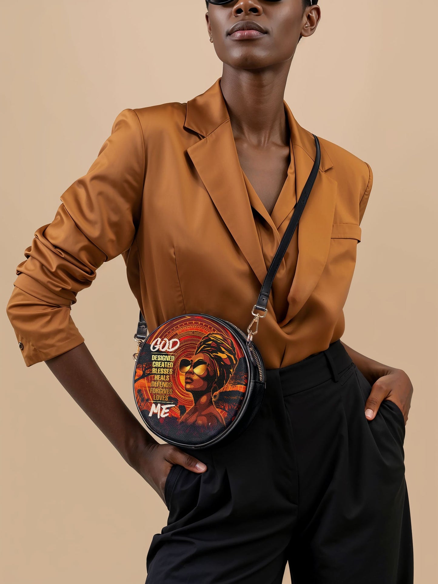 "Aseda" Circle Crossbody Bag