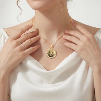  Necklace Sacred Holy Family Medallion