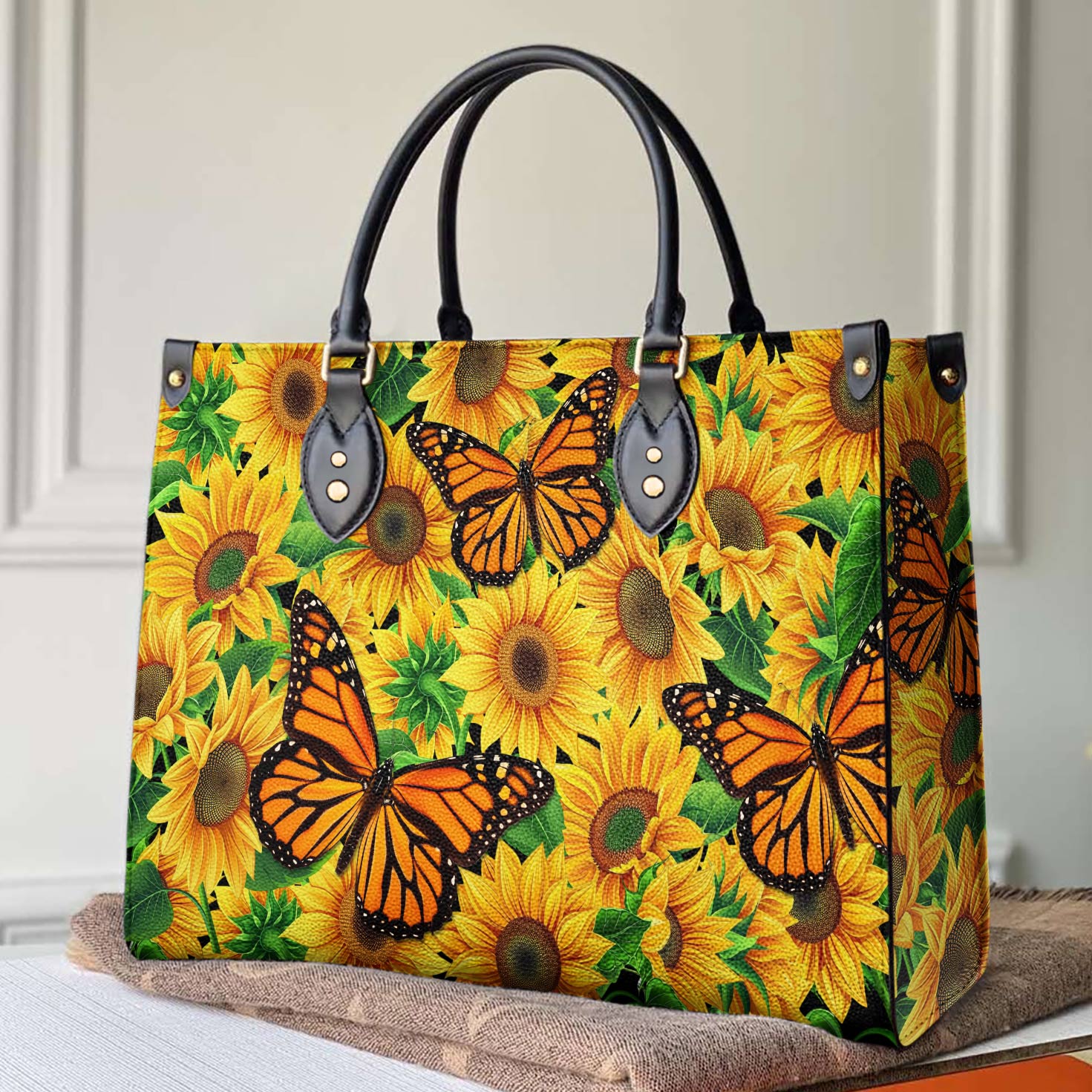  Leather Bag Hippie Leather Bag Gorgeous Sunflowers