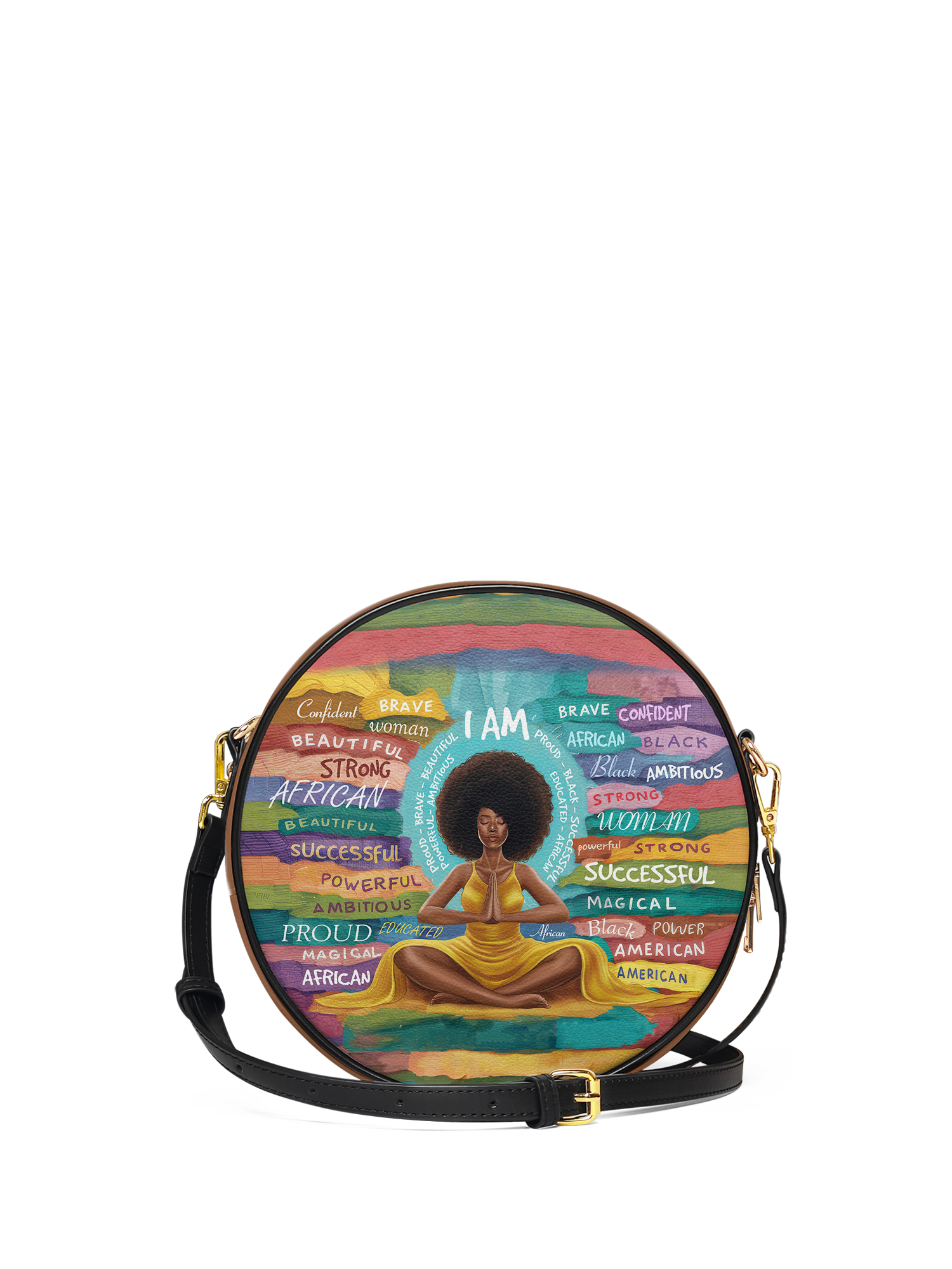 "AfroEssence" Circle Crossbody Bag