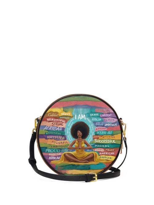 "AfroEssence" Circle Crossbody Bag