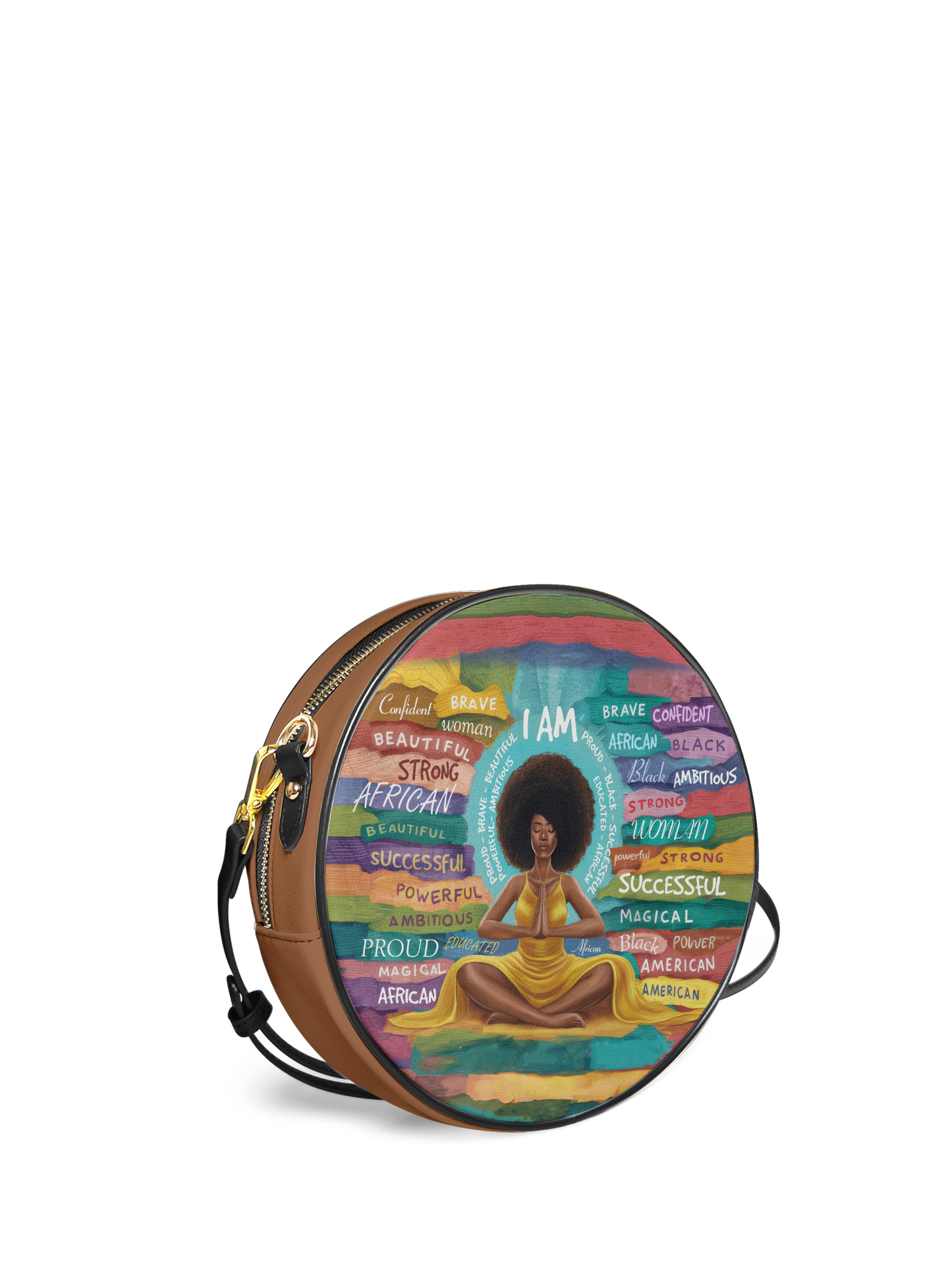 "AfroEssence" Circle Crossbody Bag