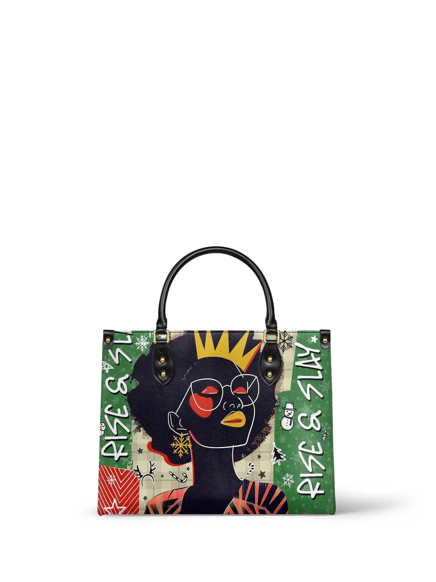 "Aina" Lime Pop Xmas Leather Handbag Deal