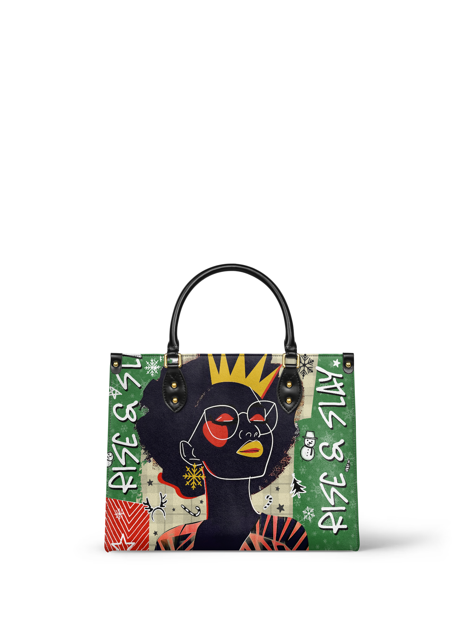 "Aina" Lime Pop Xmas Leather Handbag Deal