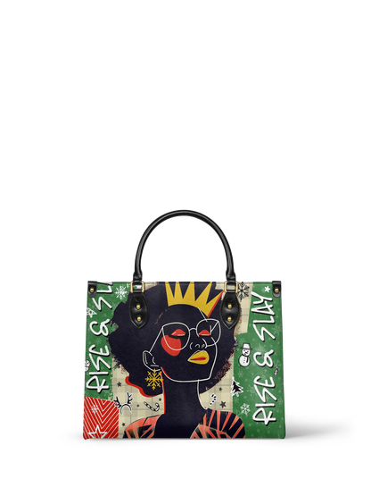"Aina" Lime Pop Xmas Leather Handbag Deal