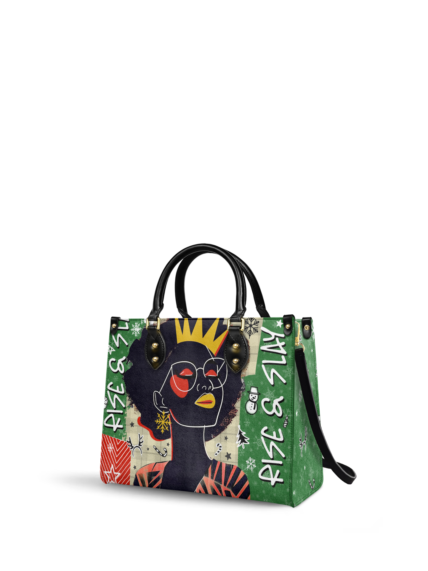 "Aina" Lime Pop Xmas Leather Handbag Deal