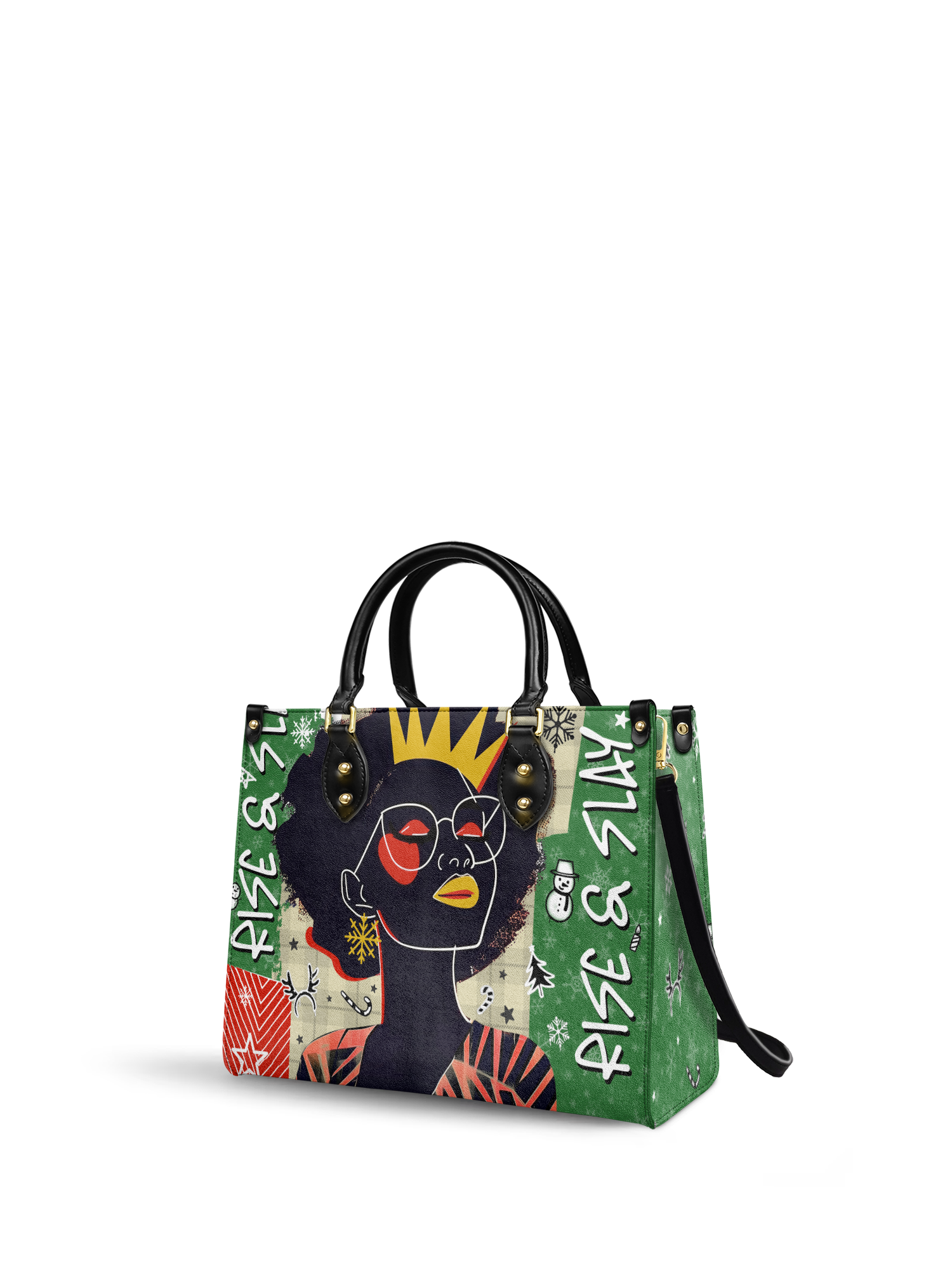 "Aina" Lime Pop Xmas Leather Handbag Deal