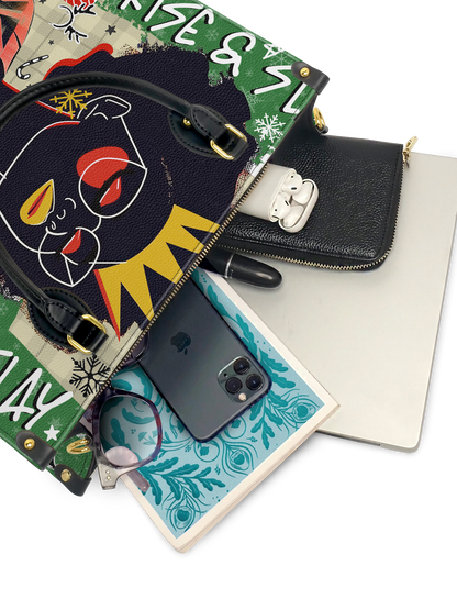 "Aina" Lime Pop Xmas Leather Handbag Deal