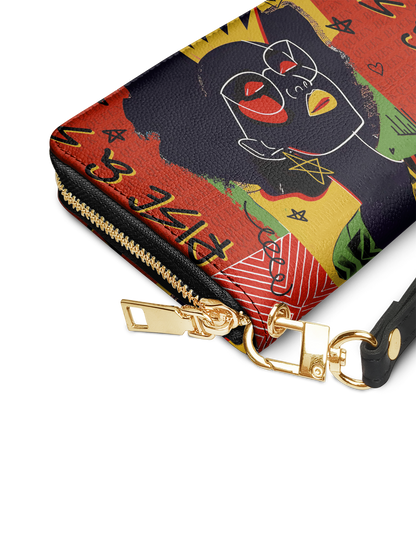 "Aina" Flame Red Wallet