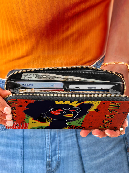 "Aina" Flame Red Wallet