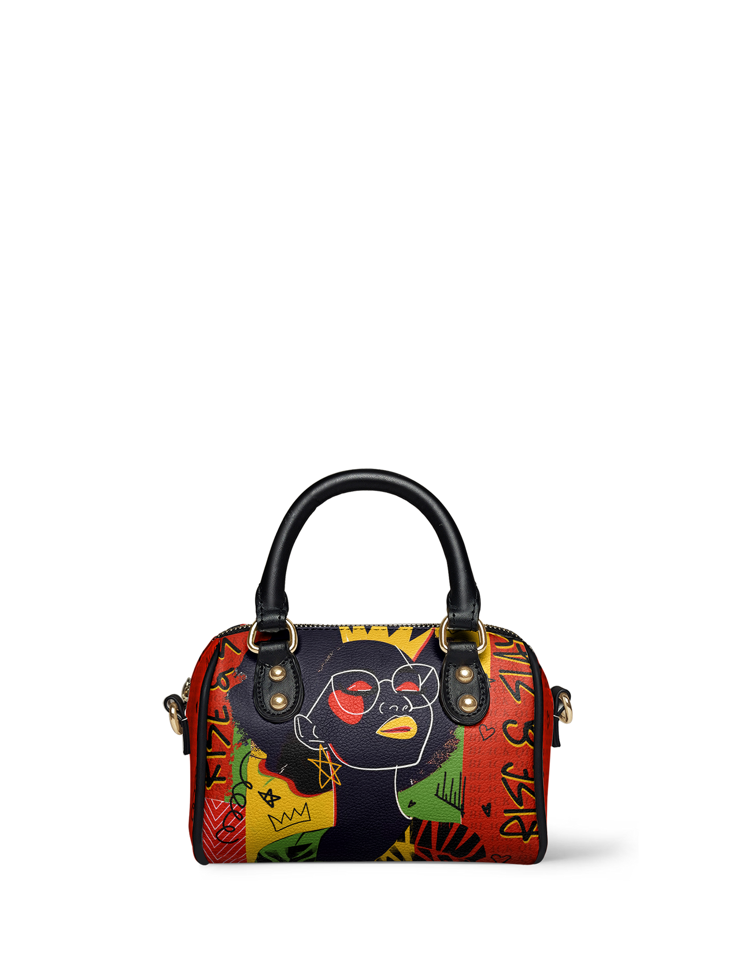 "Aina" Flame Red Mini Satchel