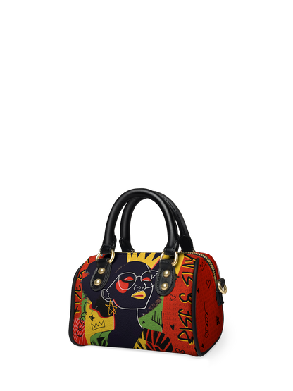 "Aina" Flame Red Mini Satchel