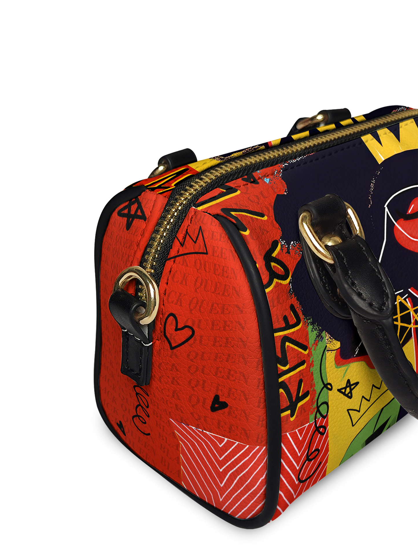 "Aina" Flame Red Mini Satchel