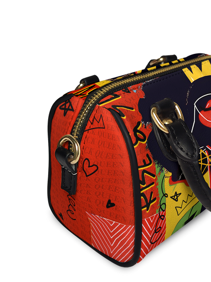 "Aina" Flame Red Mini Satchel