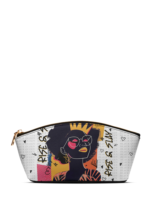 "Aina" Coconut White Eclipse Makeup Bag