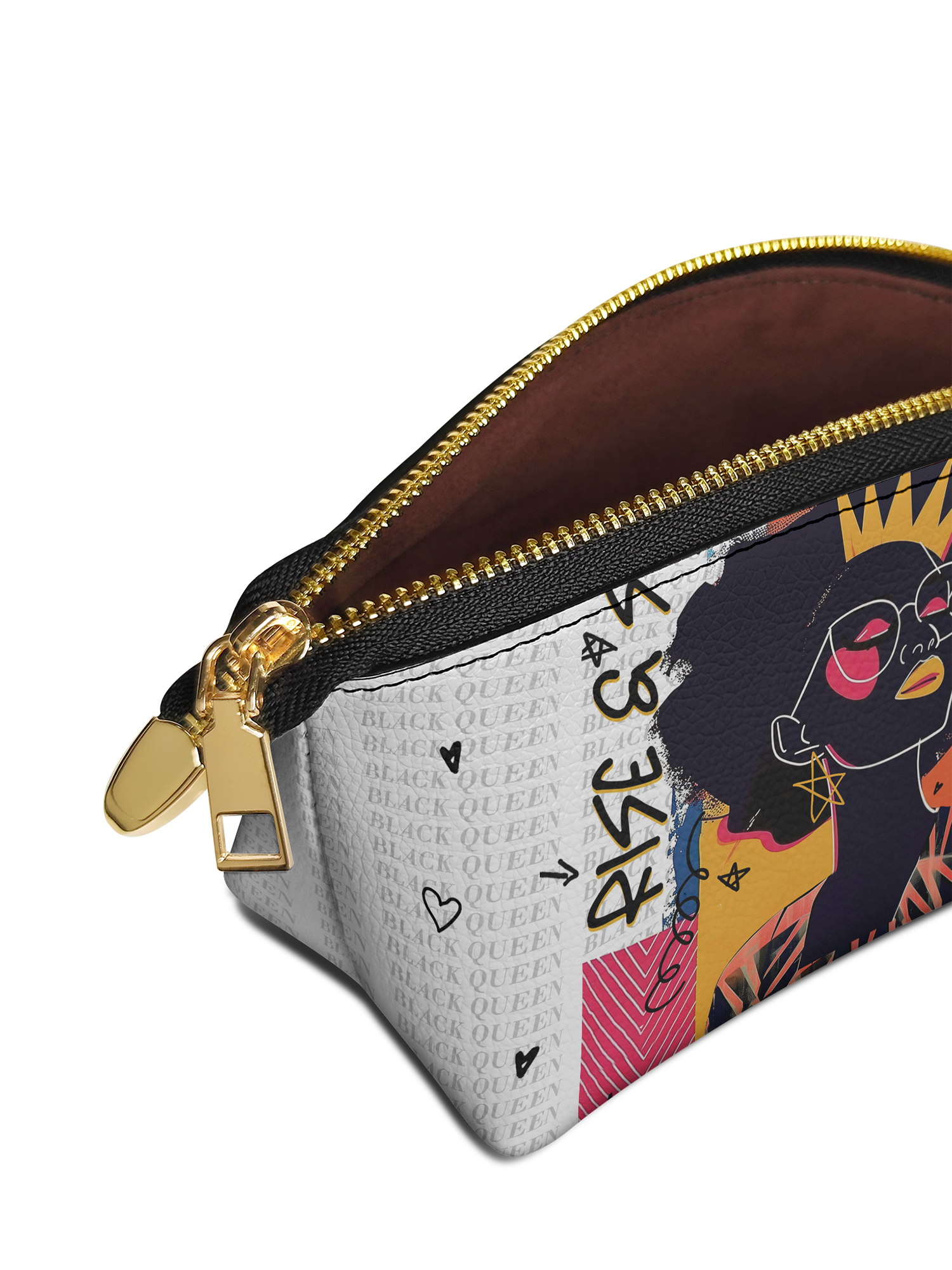 "Aina" Coconut White Eclipse Makeup Bag