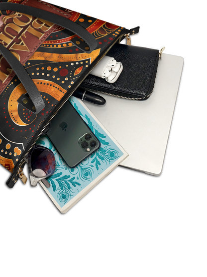 "Makeda" Leather Tote Bag