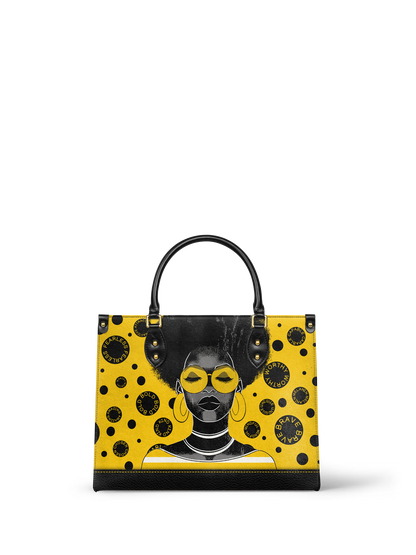 "Fahari" Marigold Pop Leather Handbag Deal