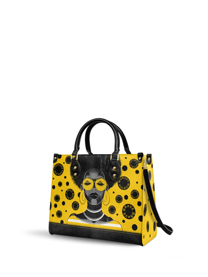 "Fahari" Marigold Pop Leather Handbag Deal