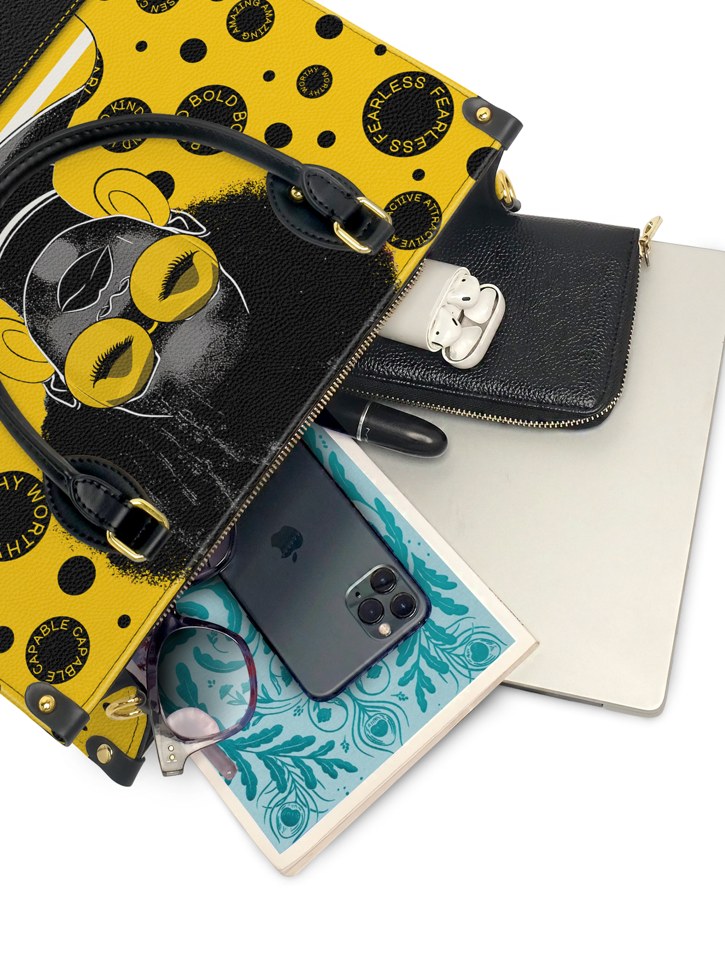 "Fahari" Marigold Pop Leather Handbag Deal