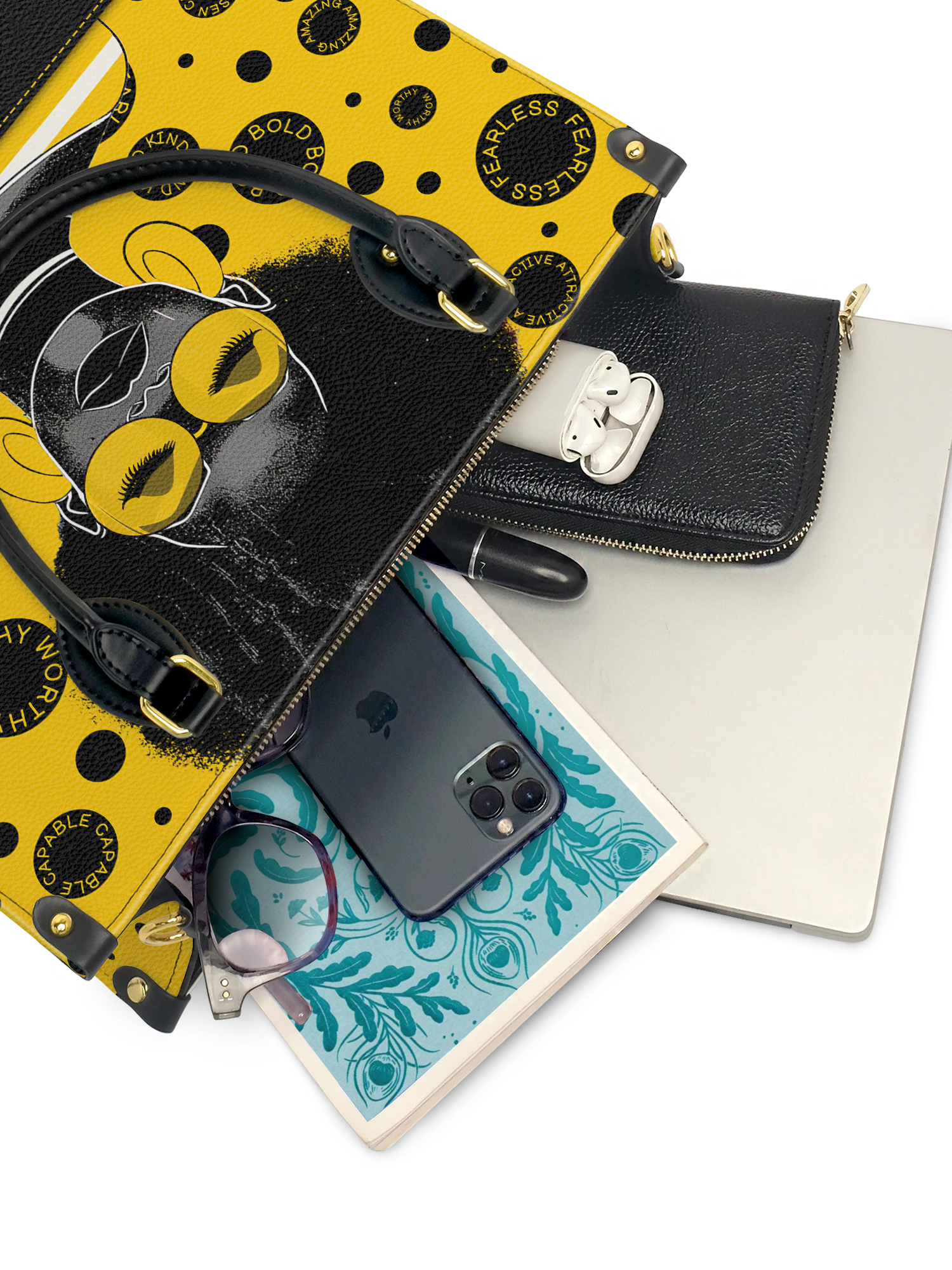 "Fahari" Marigold Pop Leather Handbag Deal