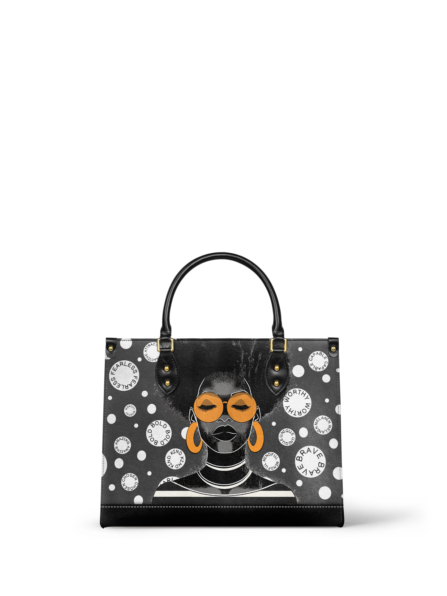 "Fahari" Monochrome Leather Handbag Deal