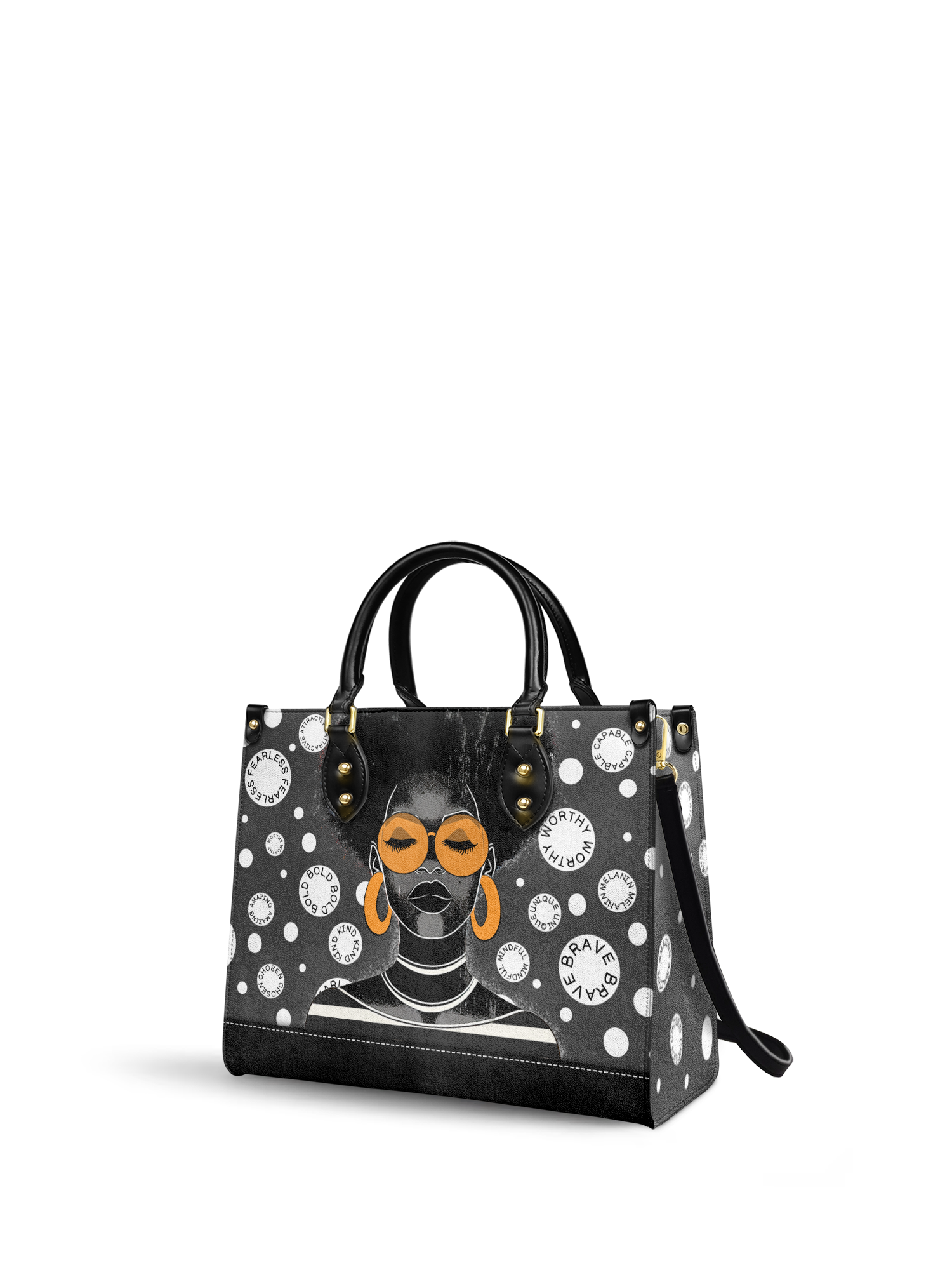 "Fahari" Monochrome Leather Handbag Deal