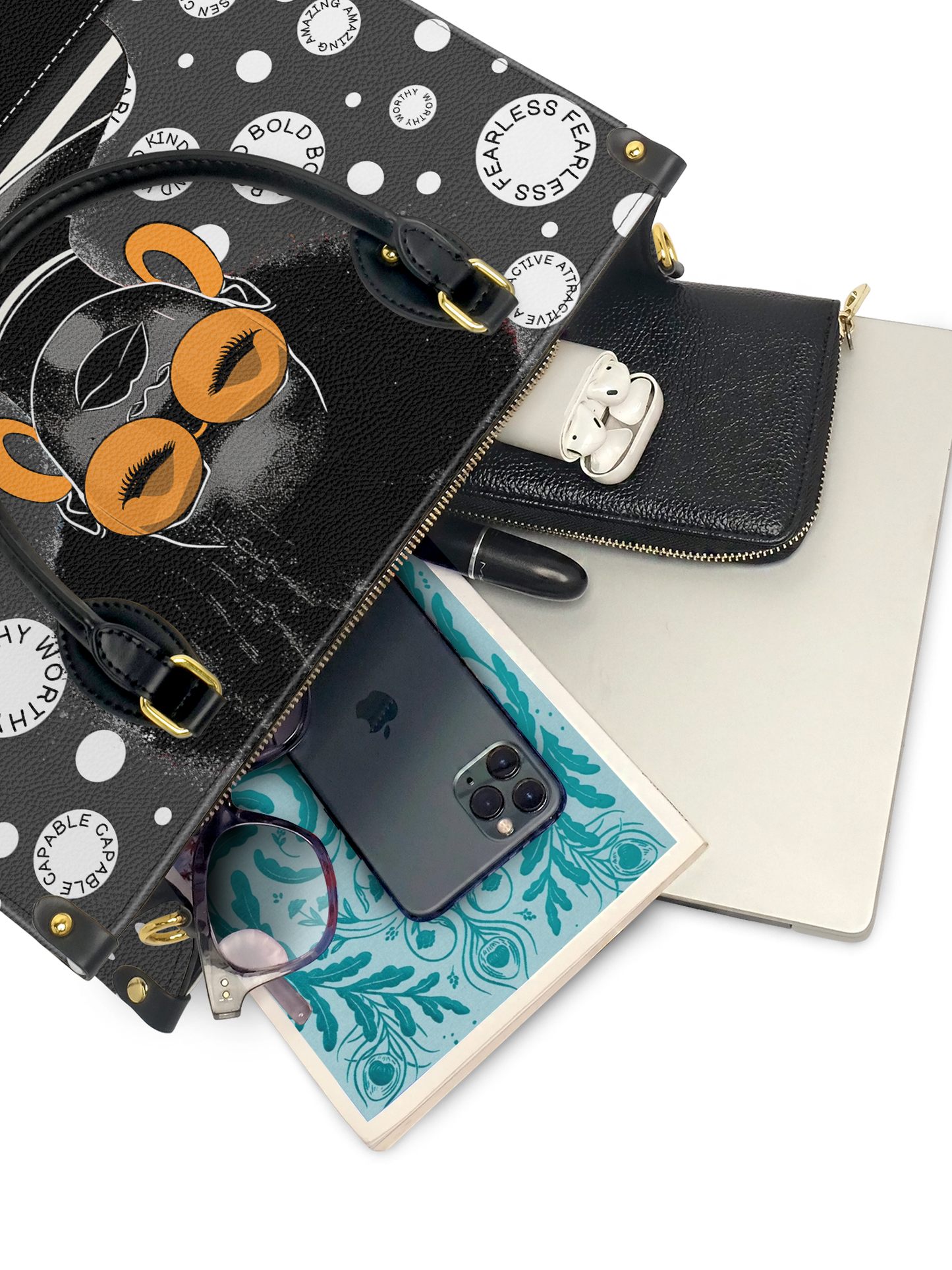 "Fahari" Monochrome Leather Handbag Deal