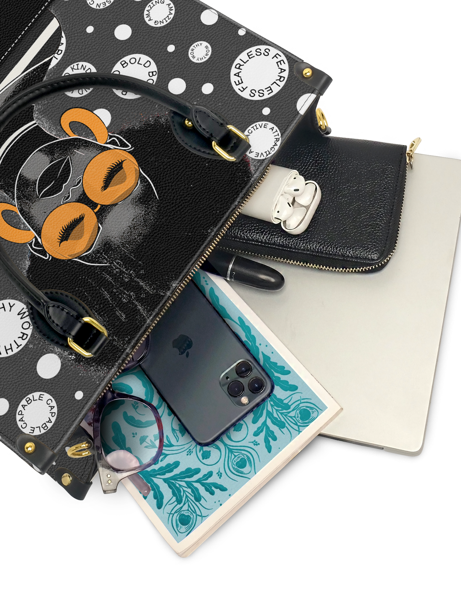 "Fahari" Monochrome Leather Handbag Deal