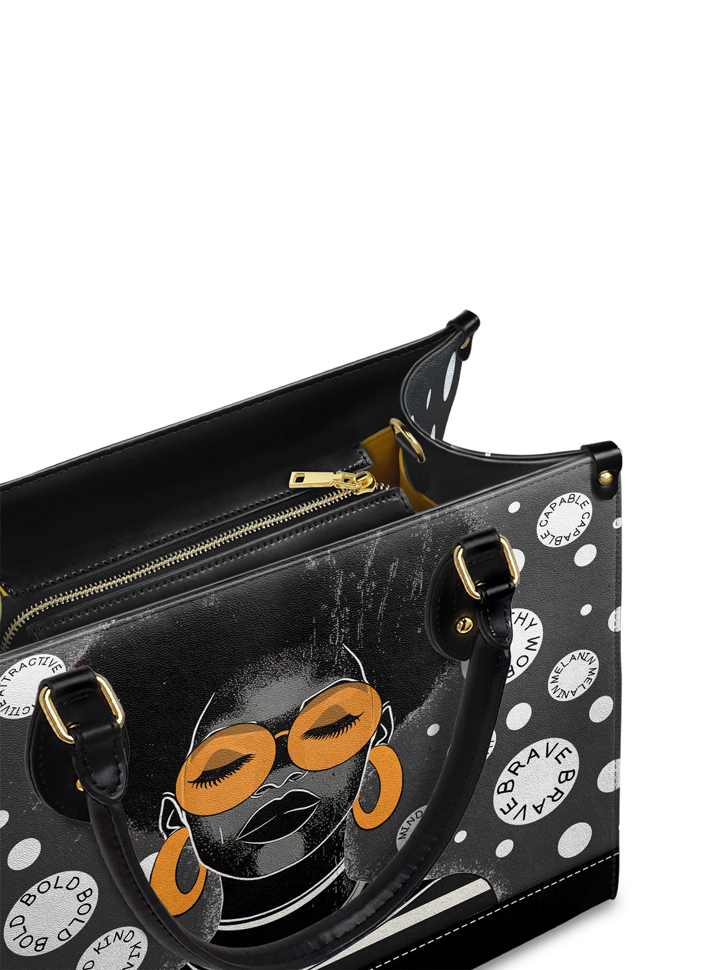 "Fahari" Monochrome Leather Handbag Deal