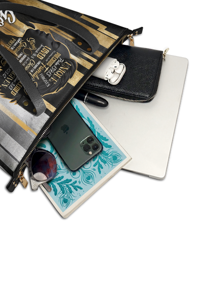 "Amara" Leather Tote Bag