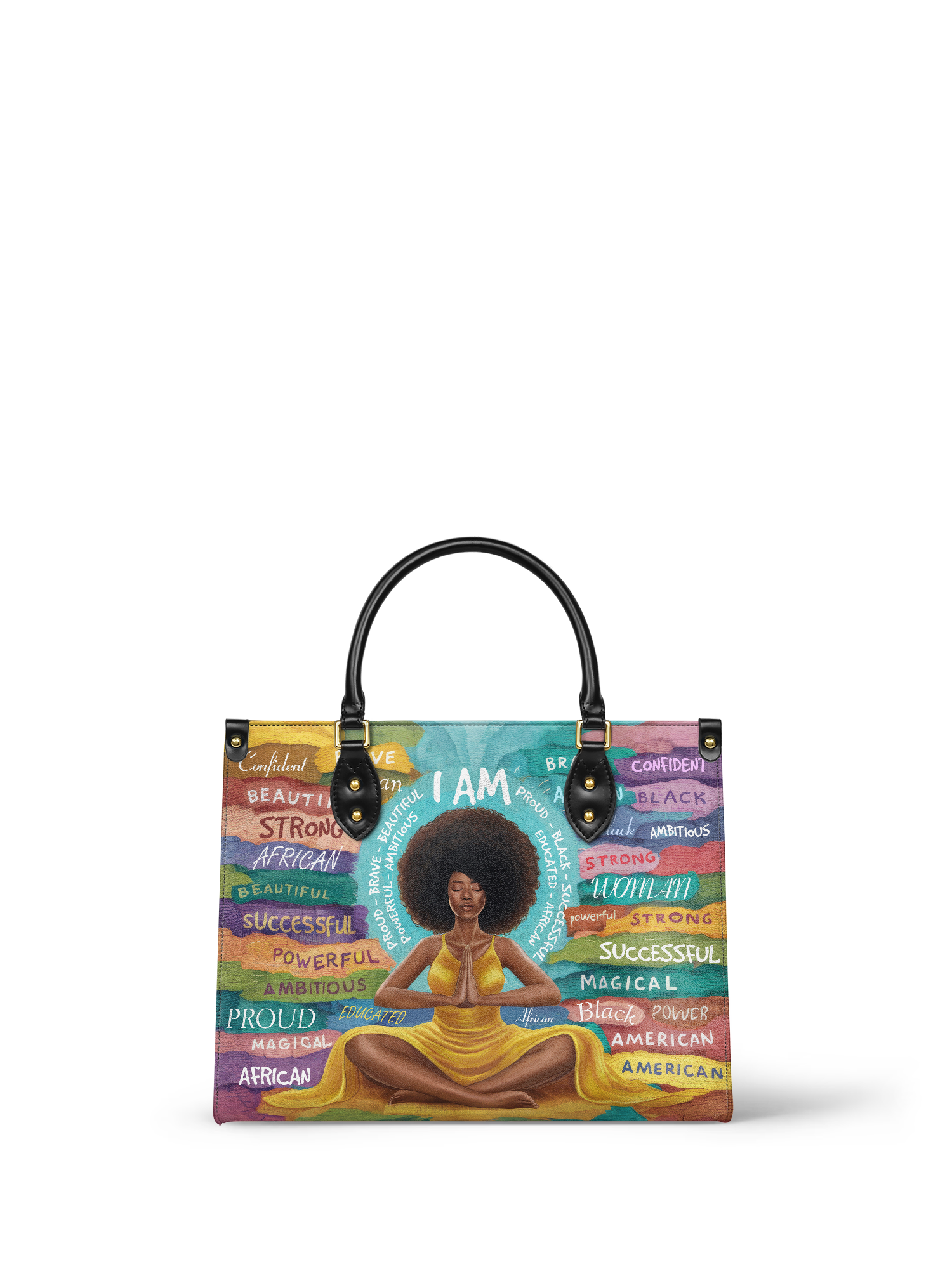 "AfroEssence" Leather Handbag