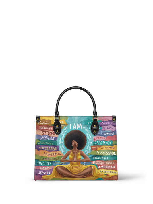 "AfroEssence" Leather Handbag