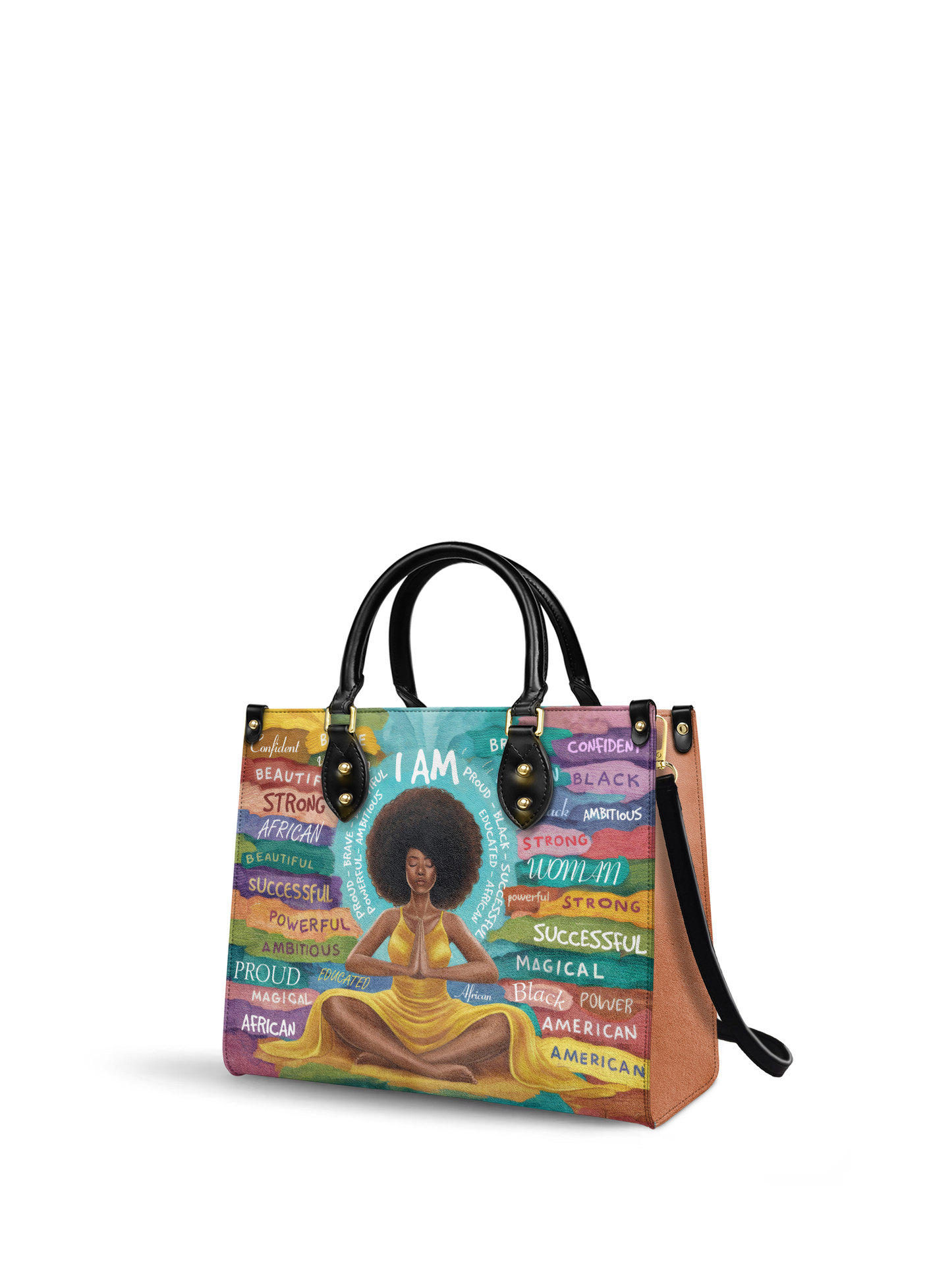 "AfroEssence" Leather Handbag