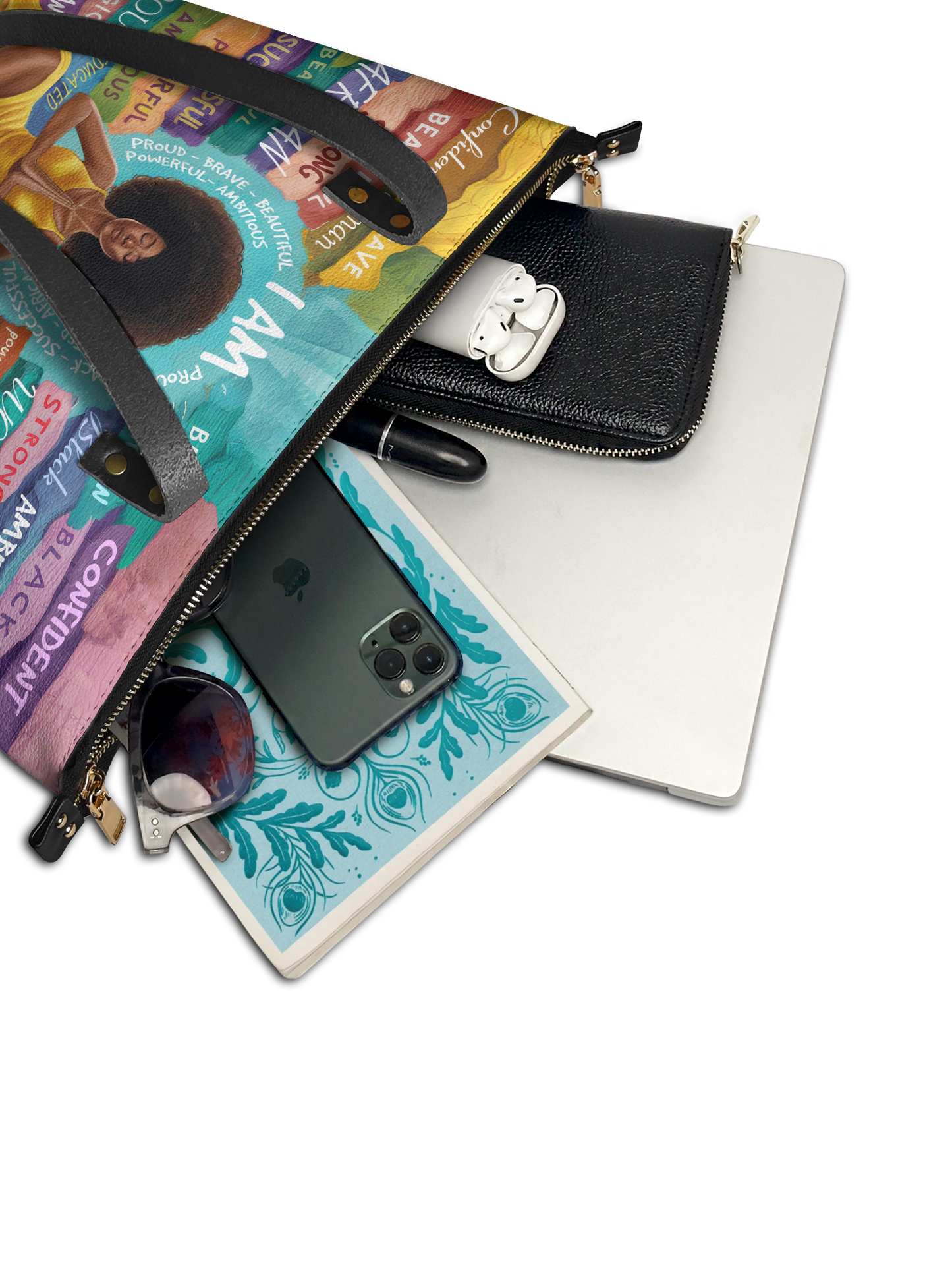 "AfroEssence" Leather Tote Bag