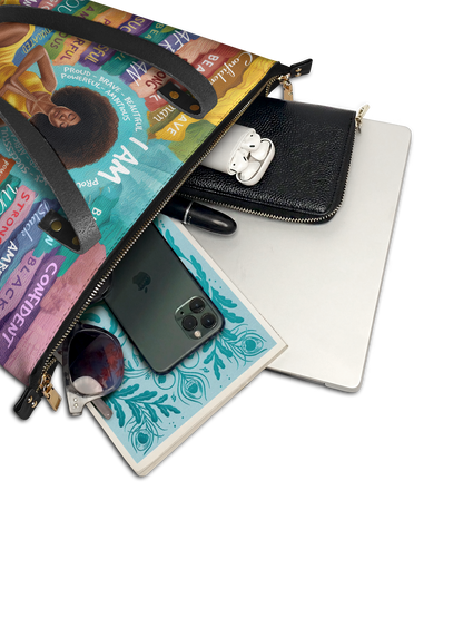 "AfroEssence" Leather Tote Bag