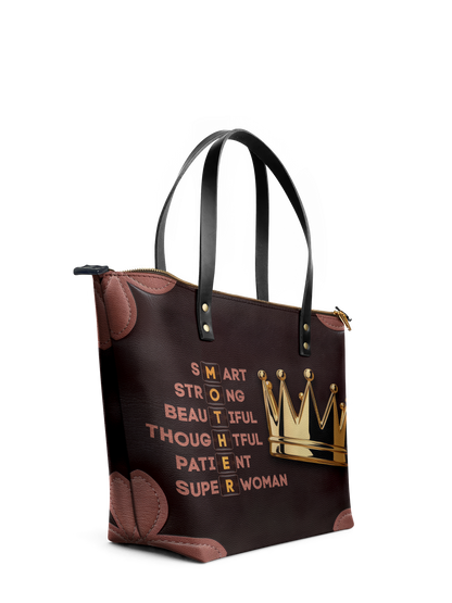 "Imarimom" Leather Tote Bag